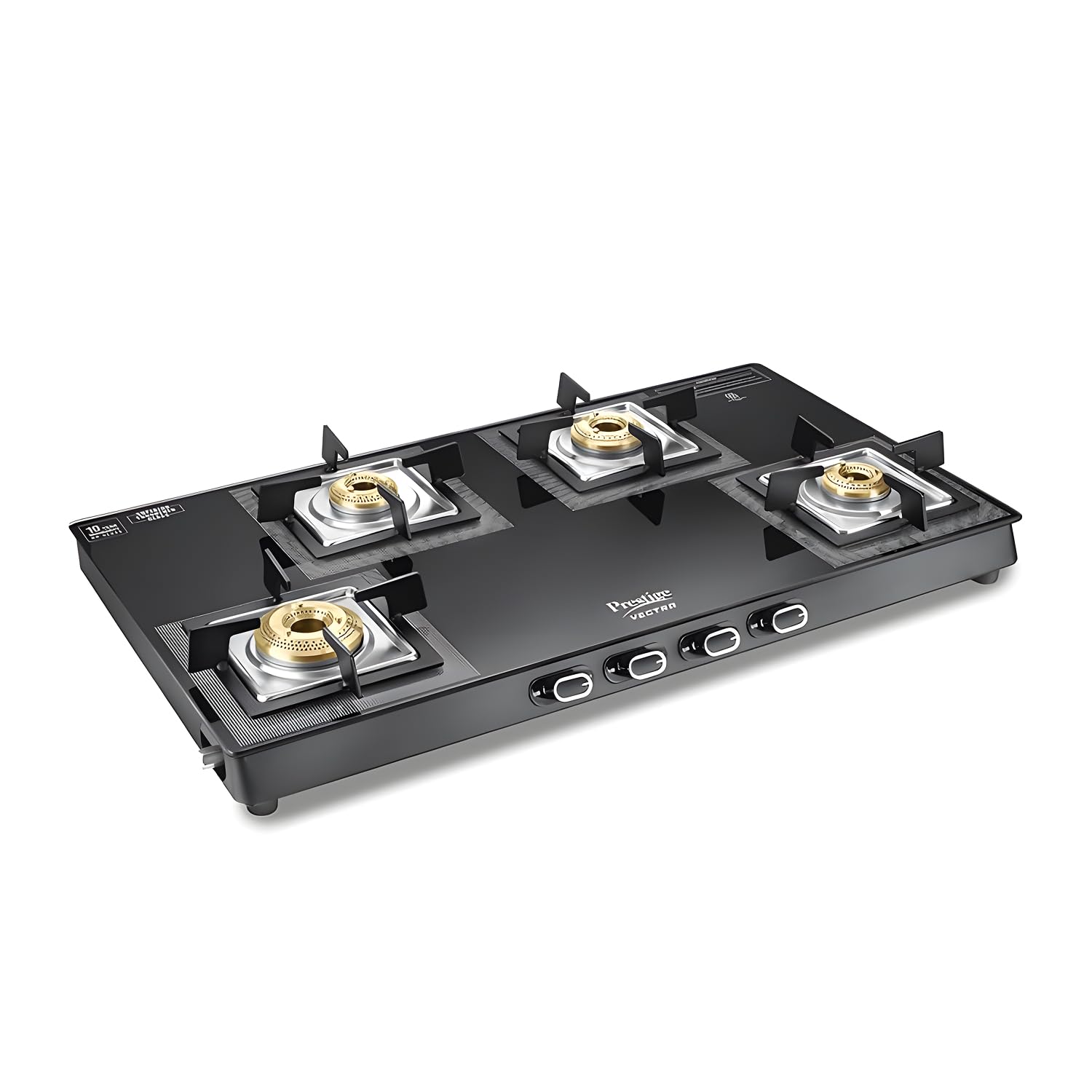 Prestige Vectra 4 Burner Glasstop Gas Stove