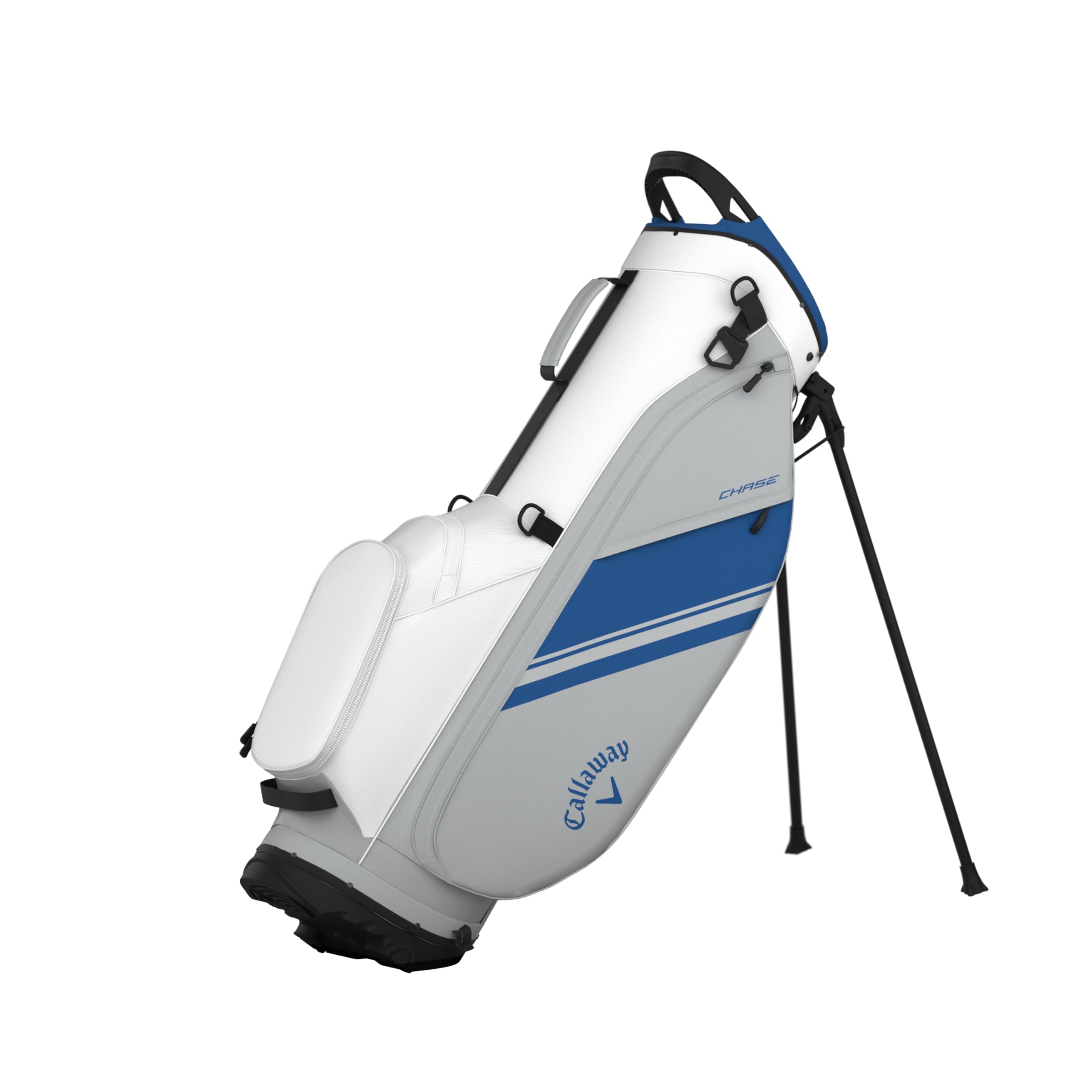 Callaway Golf Chase Stand Bag 2026, Wei-Silber-Royal
