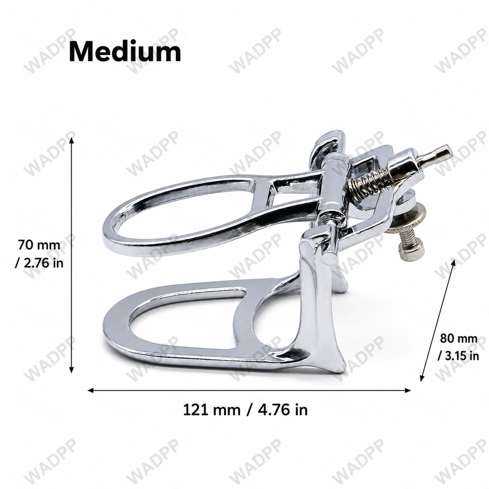 Dental Artikulator Set 3 Größen aus Zinklegierung, Klein Mittel Groß, Verstellbarer Zahnmodellhalter für Dentallabor, Zahntechniker Ausbildung und Demonstrationszwecke