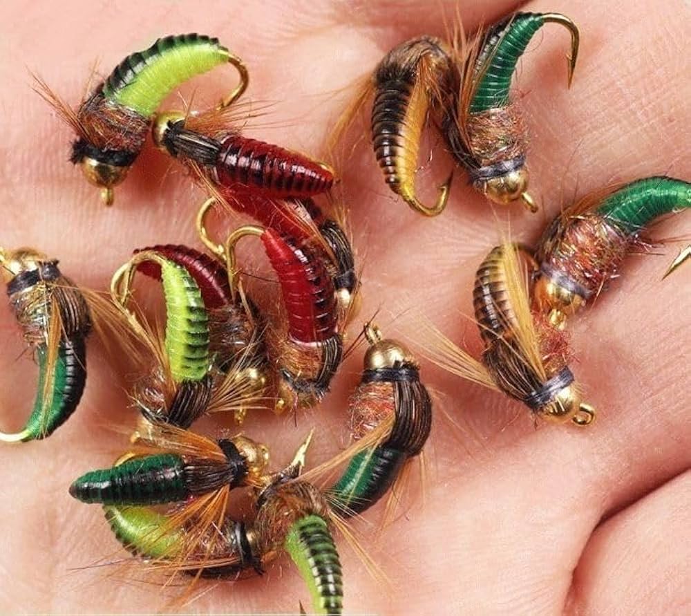 完成品 フライ 毛バリ 350点 Amazon | KAIRI フライ テンカラ 毛バリ 8個 セット 12号 14号 4