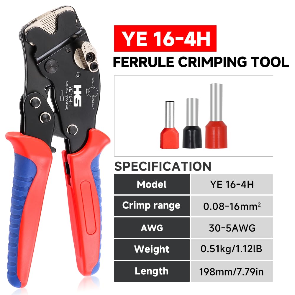 Grasomtools ® Ferrule krimpgereedschapset, dubbele en enkele Grasomtools ® Ferrule krimpgereedschapset, dubbele en enkele