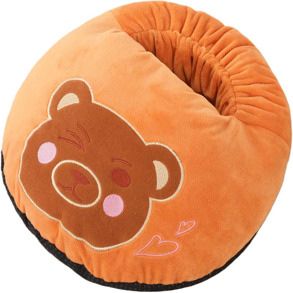 ZONSUSE Chauffe-Pieds en Forme de Ours, Chauffe Pieds Électrique 5V 2A, Température onstante 45°C, Prêt à l'emplo, Magnifique Cadeau d'hiver pour Le Nouvel an, Noël ou Un Anniversaire (Ours Brun)