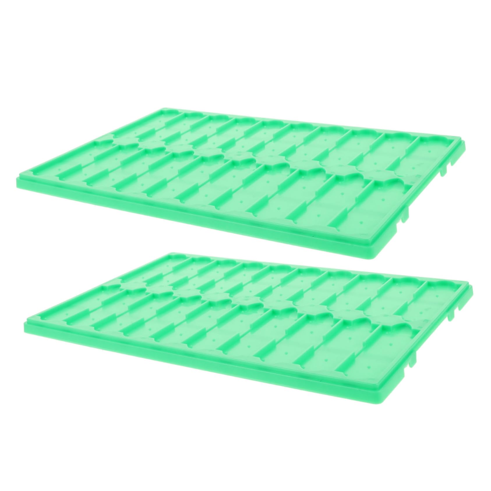FUNOMOCYA 2 Pcs Plastic Microscope Slides Drying Stand Microscope Slide Drying Stand Light Green Drying Holder for Microscope Slides Microscope Slide Drying Rack