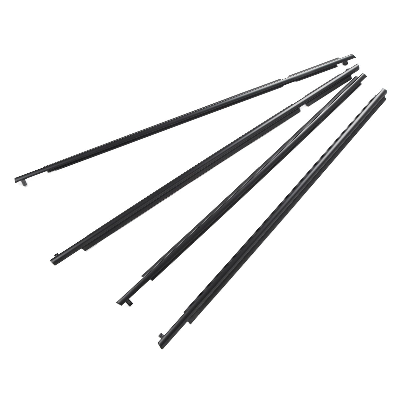 Burlete para Ventana 75720 42030, Impermeable y Resistente Al Viento, Material de Primera Calidad, Fácil de Instalar, Delantero Trasero Izquierdo Derecho, Material ABS, Negro,