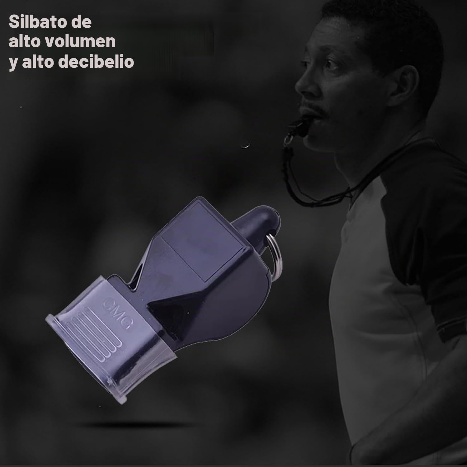 Silbato para Entrenador o Árbitro Deportivo Profesional con Cordón