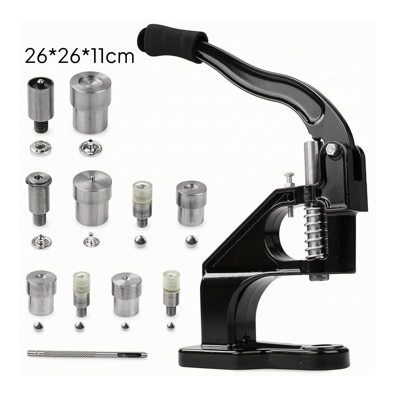 PETSOLA Remachadora Manual con Troqueles Ergonómico Máquina Remaches Portátil Herramienta Manual para Zapateros
