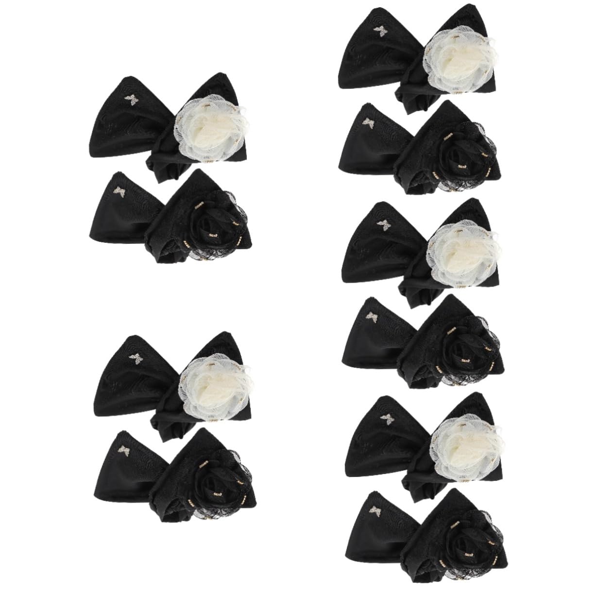 Housoutil 10pièces Outils De Chignon Fleuris Avec Épingle Accessoires De Coiffure Et Pur