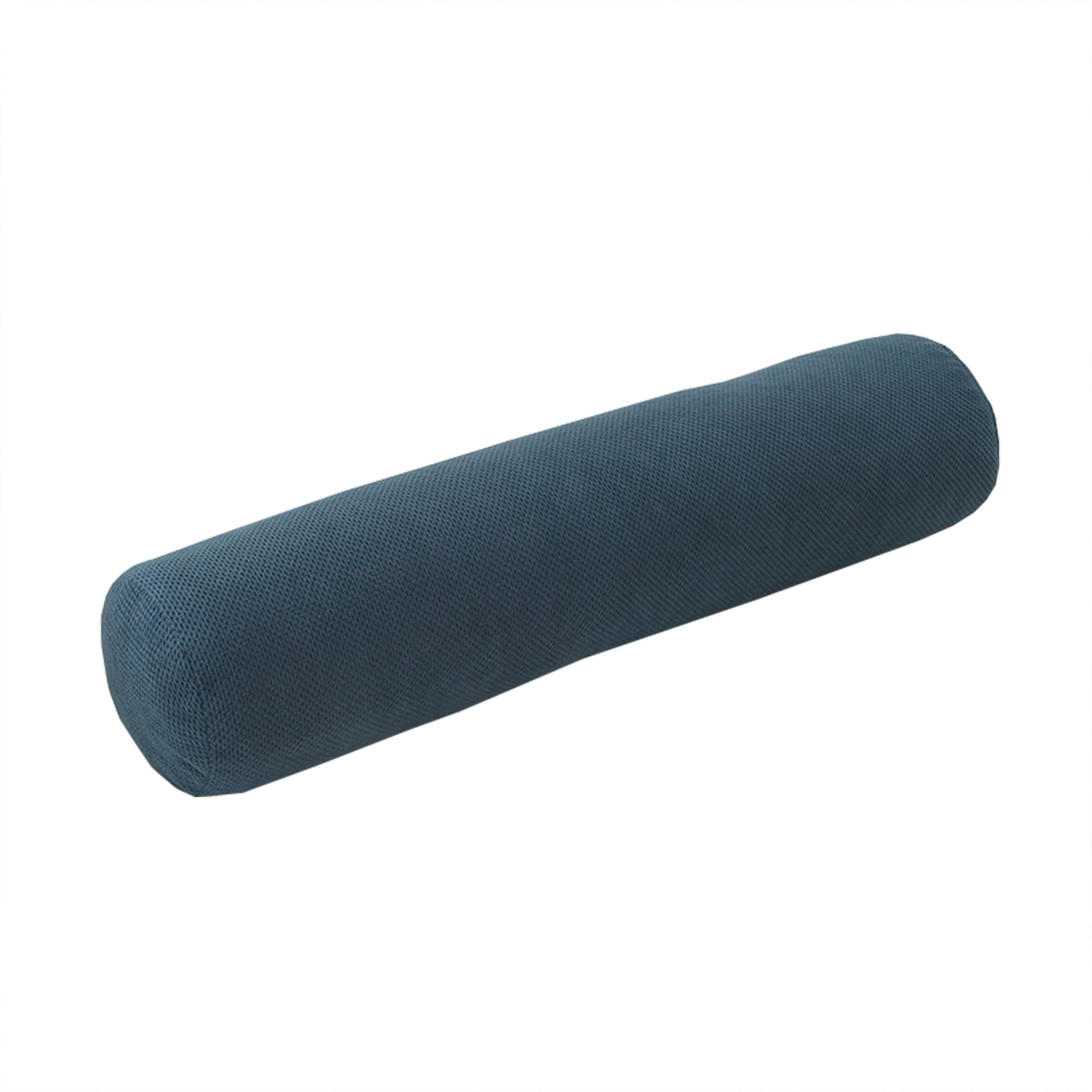 DUOLEH Round Roll Cylinder Pillow Lumbar Support Cushion, Sofa and Bed Pillow Round Bolster Cushion, Bedside Protection Pillow Bed Gap Filler for Sofa Bed Car (40x15cm,Dark Blue)