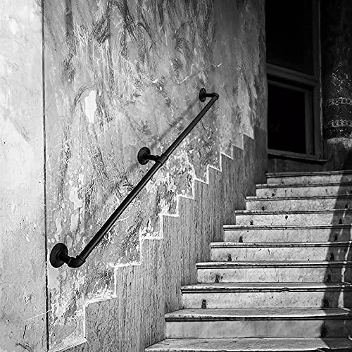 Main courante d'escalier en fer forgé haut de gamme et support de rampe - 7