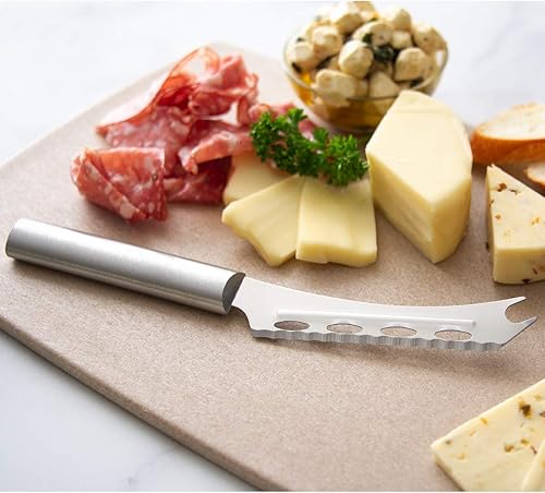 Miniatura 8 de RADA Cuchillo de queso cubiertos, mango negro, paquete de 2