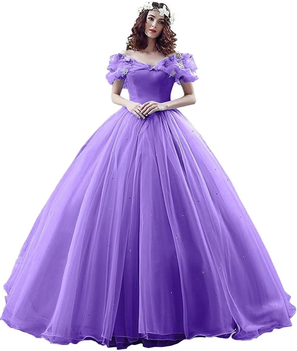 Women's Princess Costume Off Shoulder Prom Gown Wedding Dresses Evening Gown Quinceanera Dress 2025