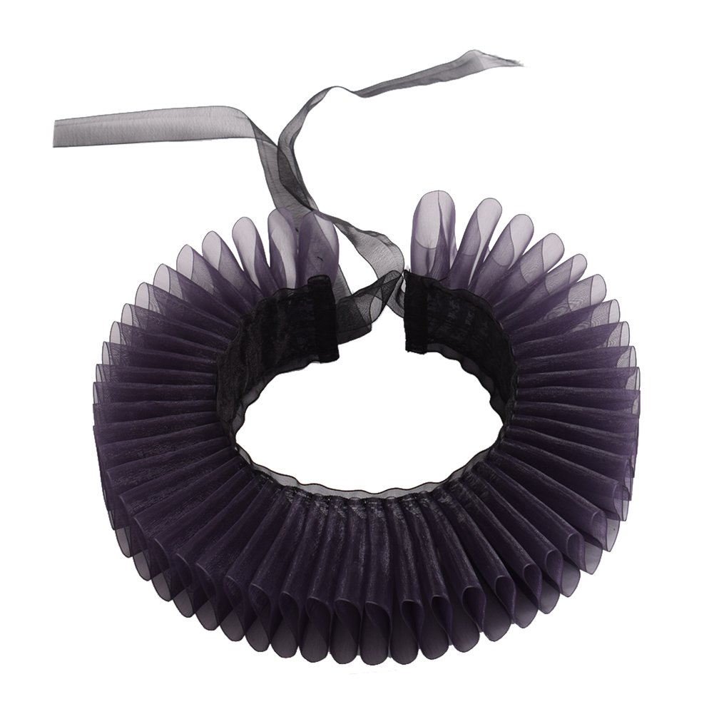 GRACEART Elizabethan Dickens Ruffle Neck Clown Collar โ image 1