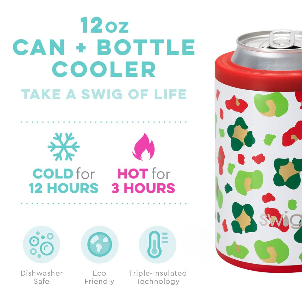 Swig Life Refrigeratore Per Lattine E Bottiglie 340 Ml - Triplo Isolamento, Acciaio Inox, Lavabile In Lavastoviglie, Senza Condensa, Nero Opaco