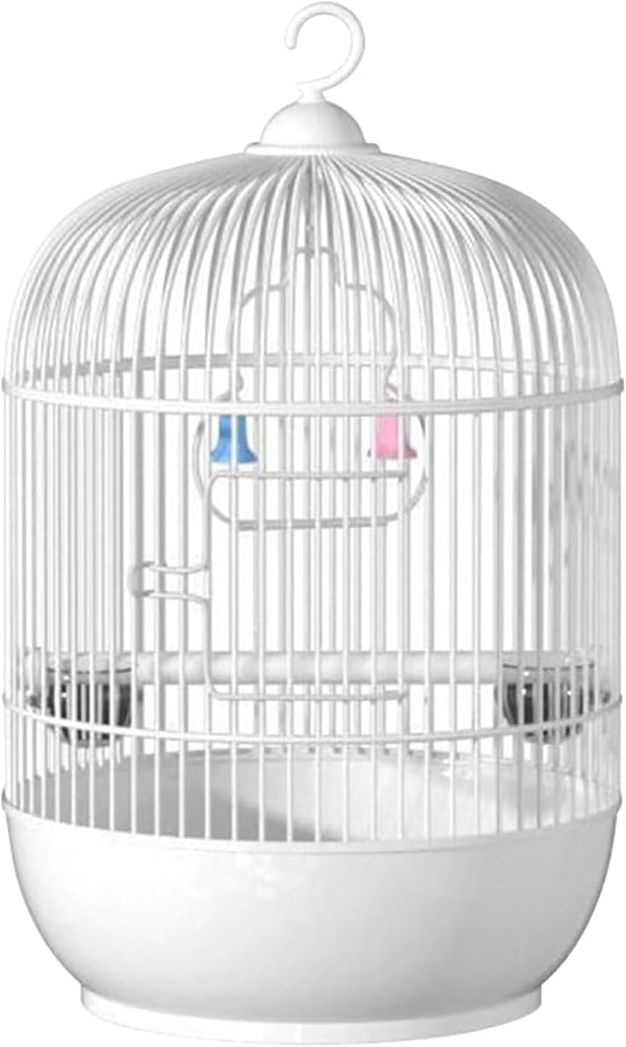 Jaula Redonda Portátil para Pájaros, Jaula para Pájaros Pequeña Jaula PE Viaje, Jaula De Transporte, Jaula Transpirable para Loros Bolsa para Pájaros para Loros Pequeños, Canarios (Color : A)