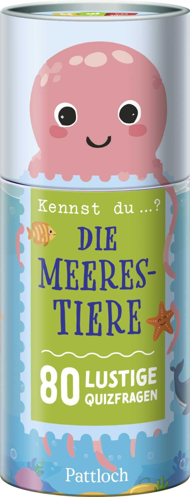 Kennst du ...? Die Meerestiere: 80 lustige Quizfragen | Quiz-Spiel für Kinder ab 7 Jahren. Kinderquiz mit 80 lustigen Fragen und Antworten