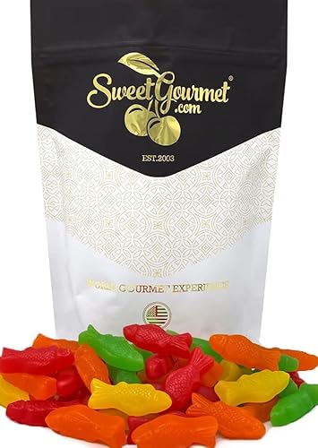 Miniatura 3 de SweetGourmet Pescado JuJu de frutas surtidas  Caramelos a granel  2 libras
