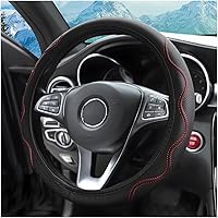 Vista 13 de Funda elástica para volante zipelo de 15 pulgadas, microfibra transpirable de seda de hielo, universal, antideslizante, para automóvil, cálida