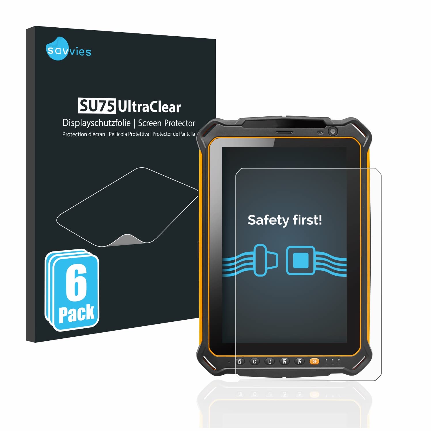 Savvies 6 Pack Screen Protector compatible with i.safe MOBILE IS930.2 Protection Film Clear