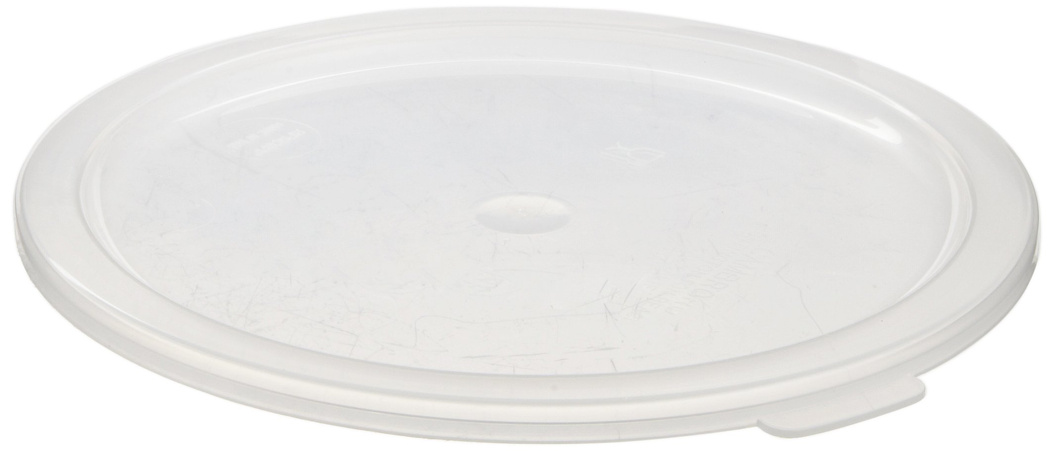 Translucent Round Lid for 6 qt and 8 qt Capacity Food Storage Container by Cambro – Plastic, Transparent, Model RFSC6PP