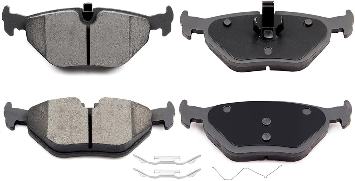LSAILON [D763] Rear Ceramic Disc Brake Pads Set For BMW 318i 318is 318ti 320i 323Ci 323i 323is 325Ci 325i 325is 325xi 328Ci 328i 328is Z3 Z4 For Rolls-Royce Park Ward For Saab 2020/9/5 [4PCS]