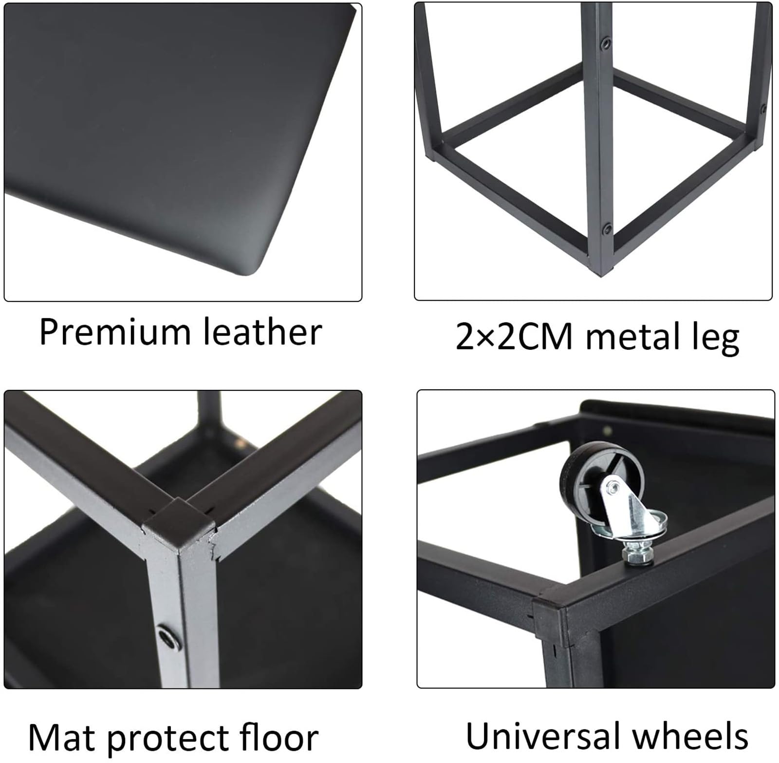 Taburete otomano apilable para fiesta al aire libre, organizador de asiento impermeable para sala de estar, dormitorio, cubo de asiento 5 en 1, silla cuadrada creativa y funcional (tamaño: 36 x 36 x