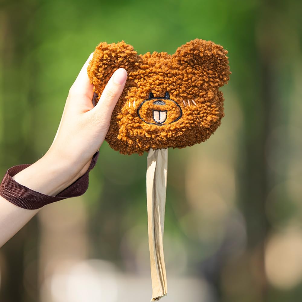 PETRIUM PET Dog Poop Bag Holder, Cute Dog Waste Bag Dispenser Attach to Any Leashes, Bag, Portable Washable Pet Waste Pouch Dispenser