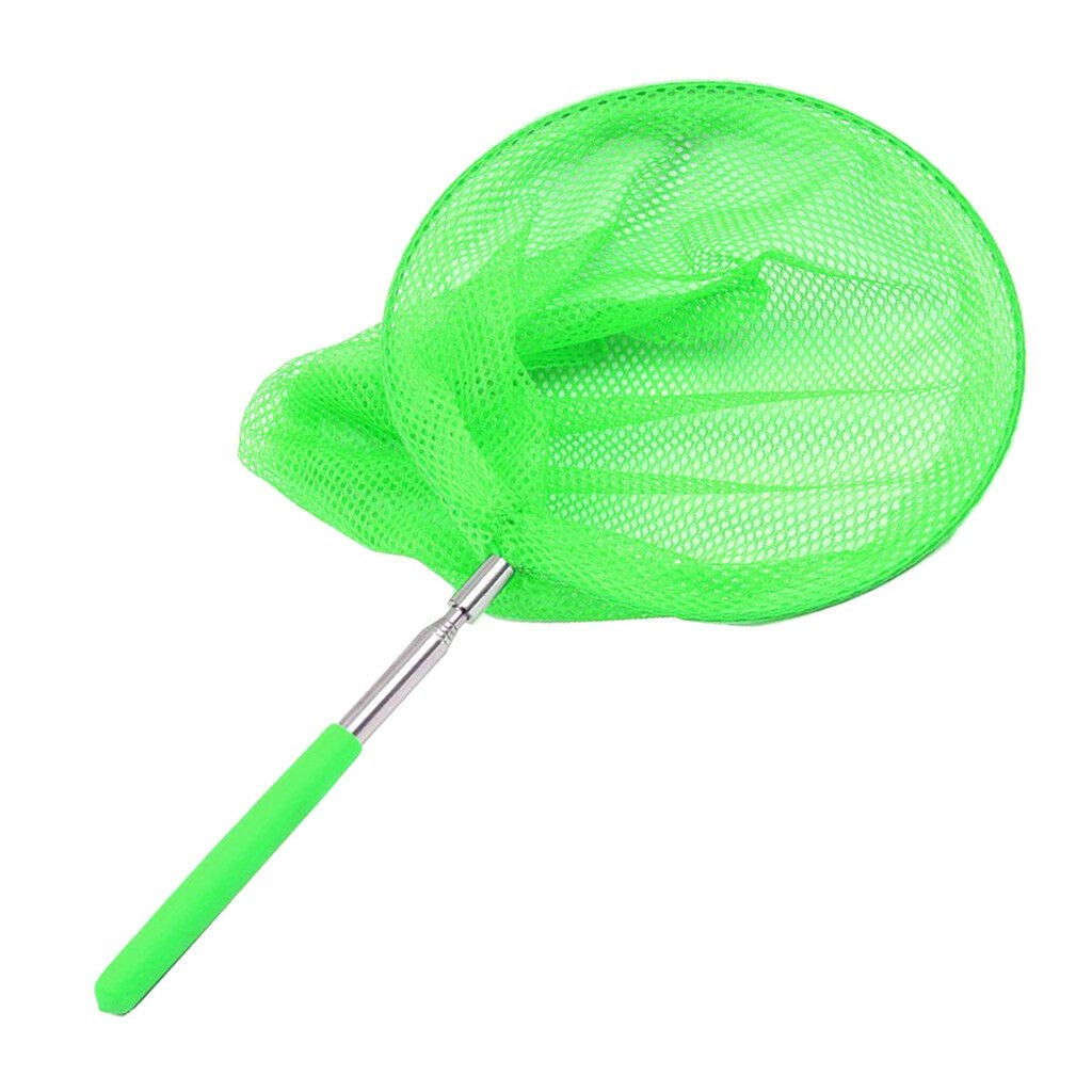 34” Kids Extendable Fishing Mesh Net Butterfly Bug Insect Fish Crab Catcher with Telescopic Handle Garden Pond Toy, Ideal for Children Extendable from 37cm to 85cm