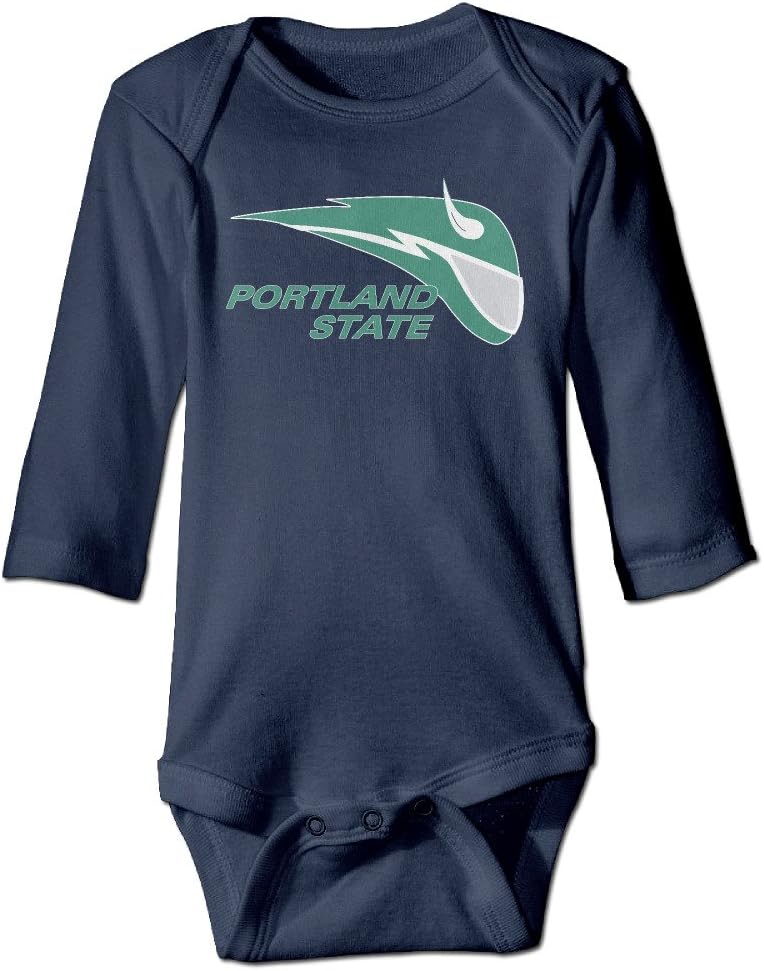 OOKOO Baby's Portland State University Vikings Bodysuits Navy