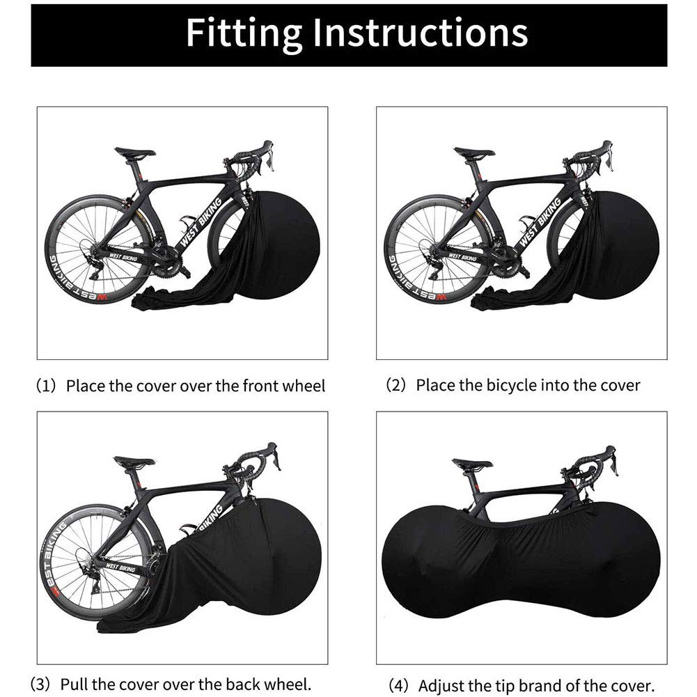 Amazon | 屋内保管用自転車バイクカバー、自転車ホイールカバー、防塵