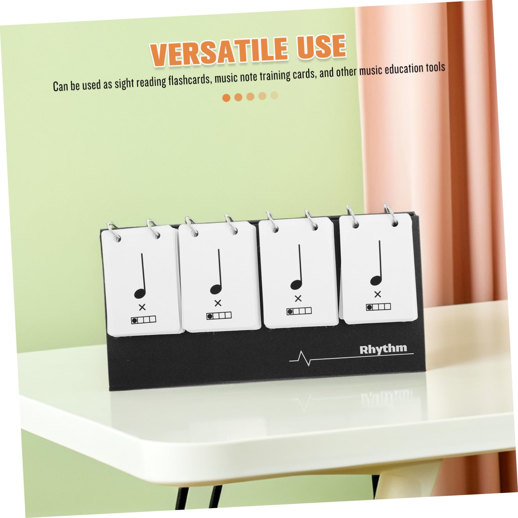 Rhythmus-Taschenkarte Musik Notizkarten FüR AnfäNger Musikunterricht Trainingskarten Portable Musikrhythmus ÜBungskarte FüR SchüLer Und Lehrer