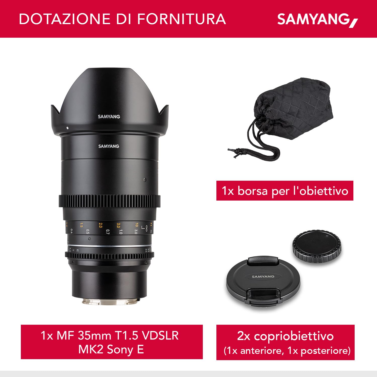 Samyang MF 35mm T1.5 VDSLR MK2 Sony E