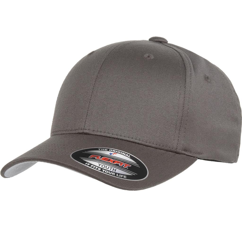 League Outfitters Youth Wooly Combed Cap - Dark Grey OSFM