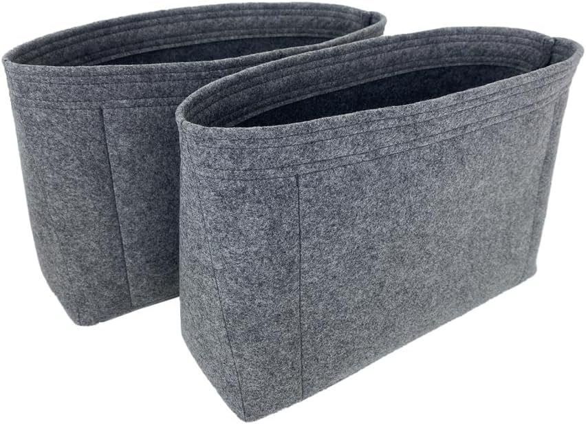 Zoomoni Bag Organizer for Goyard Isabelle (Set of 2) - Premium Felt Purse Handbag Insert Liner Shaper (Handmade) Soft Structure Support (20 Color Options) image 4