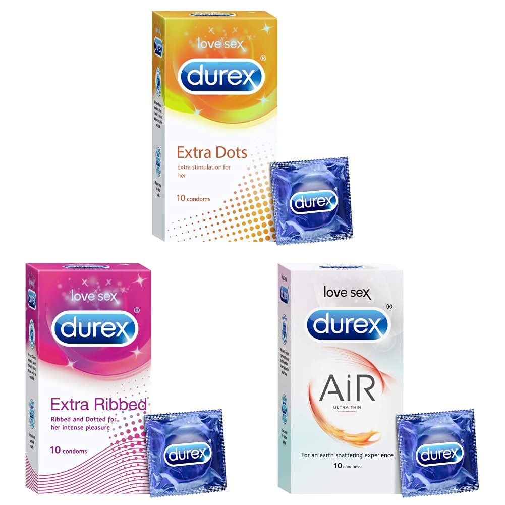 Durex Honeymoon Combo (Extra Dots 10s, Extra Ribbed 10s, Air 10s)-picture-41
