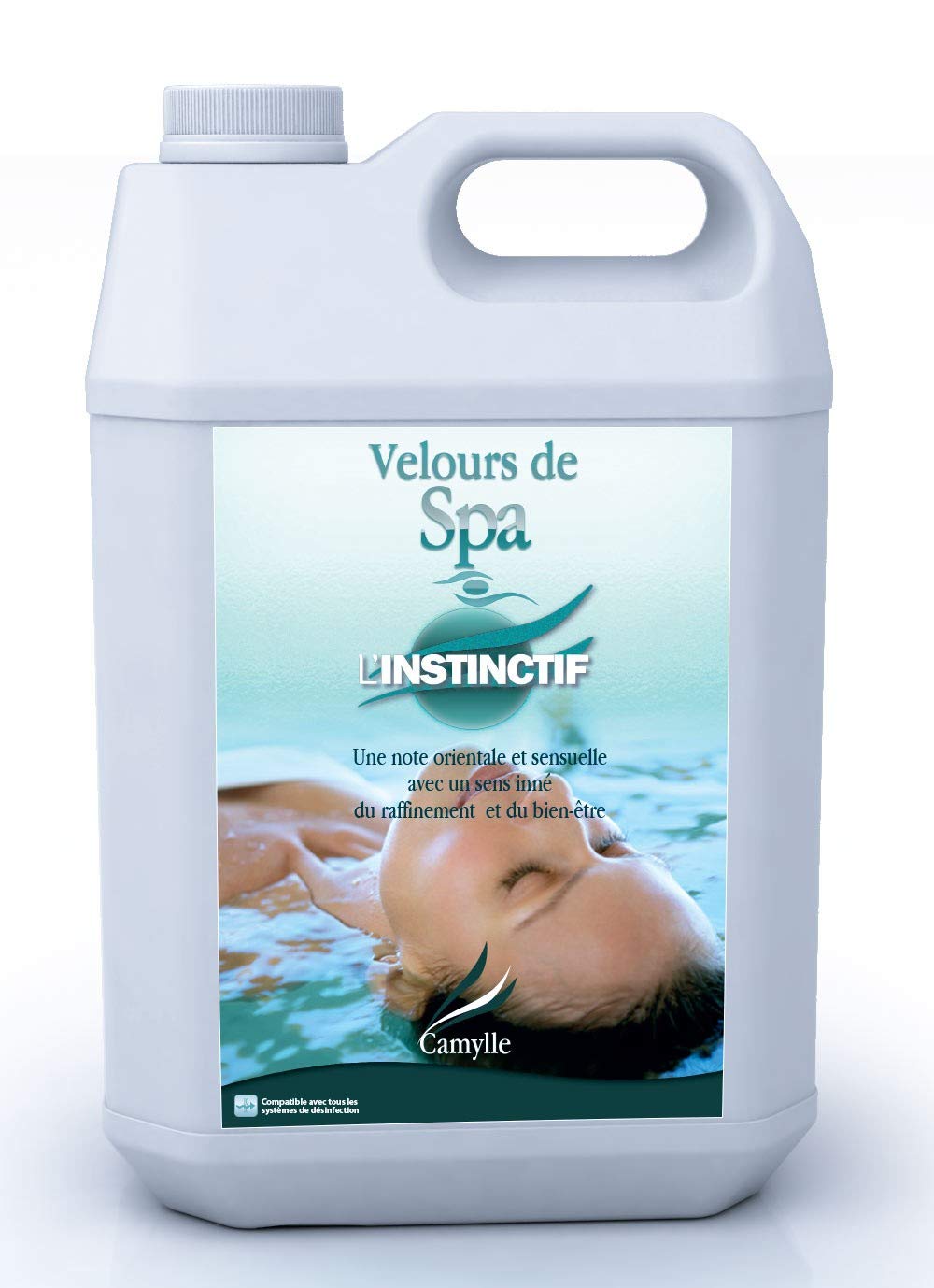 Camylle - Hot Tub Fragrance L'Instinctif - Spa Fragrance Made from 100% Pure and Natural Essential Oils - with a languorous and Oriental Fragrance - 5000ml