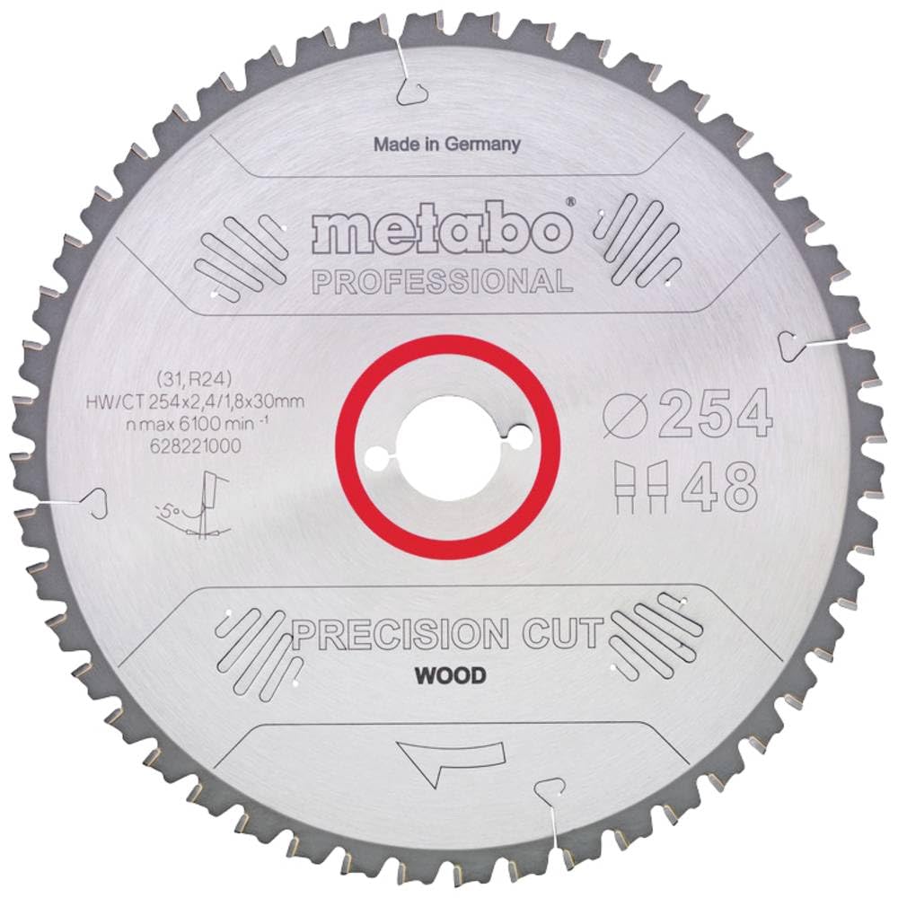 Metabo - 628227000 - seghe circolari in metallo duro"black-out" (hw/ct 48 wz 305x30)