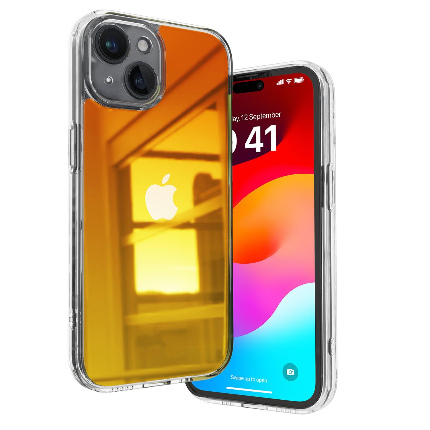 Vaku Luxos Thermoplastic Polyurethane Morgana Series Back Cover Case For iPhone 15 Scratch Resistant Slim Fit Protective Design Military-Grade Protection Support Mag-Safe Wireless Magnetic Charging-Multicolor