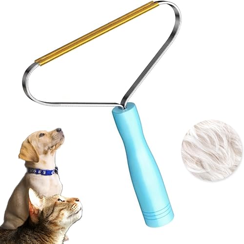 Removedor de pelo para mascotas, cepillo de limpieza profunda para perros y gatos, diseño de mango ergonómico, rodillo de pelusa eficiente para