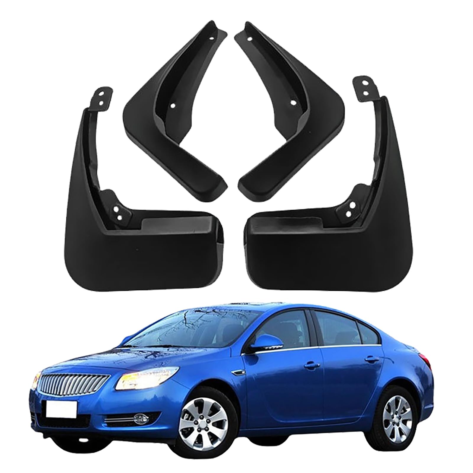 Downhi Normal Car Mud Flaps Splash Guards For Buick Regal Vauxhall Insignia 2009-2016, Front Rear Rubber Mudguards Tire Mudflaps Protector Accessories 4 Pcs