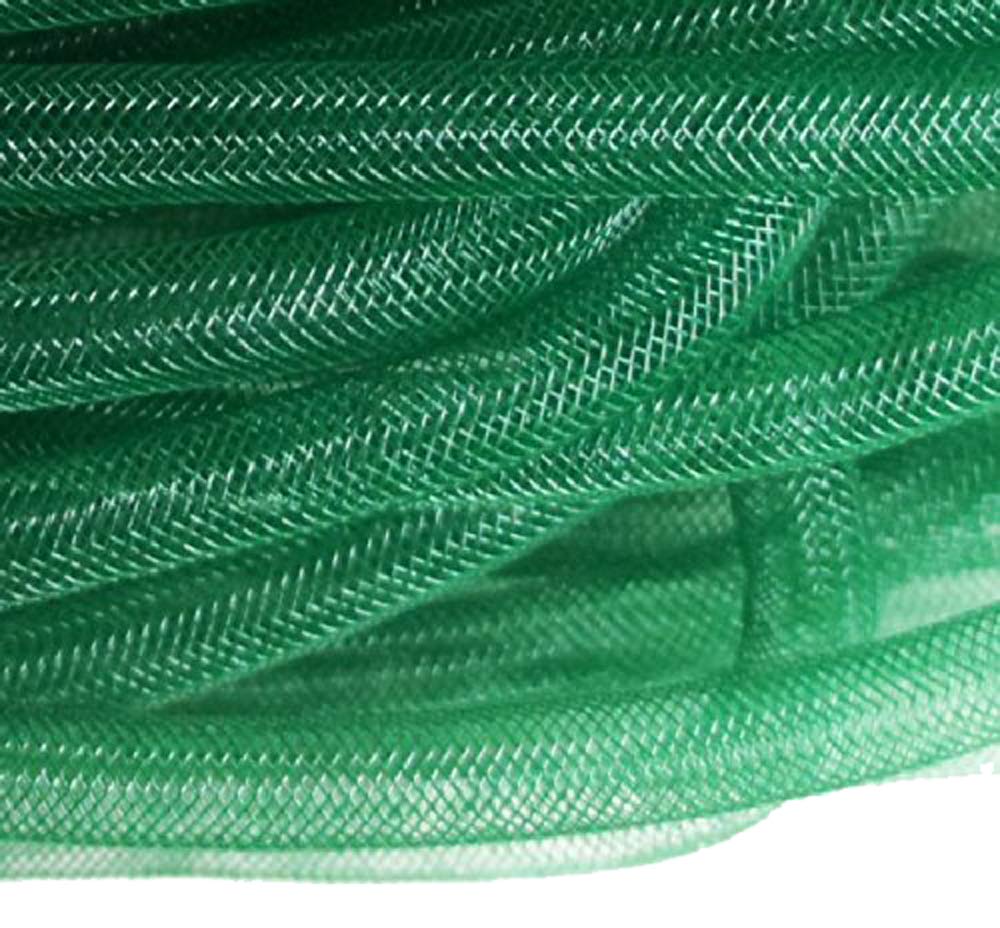 Hand Dark Green ® Elastic Lightweight Millinery Tubular Crin Assorted Plain Colours Trim - Diameter 8 Mm, Appx 30 Meters Per Pack (Dark Green)
