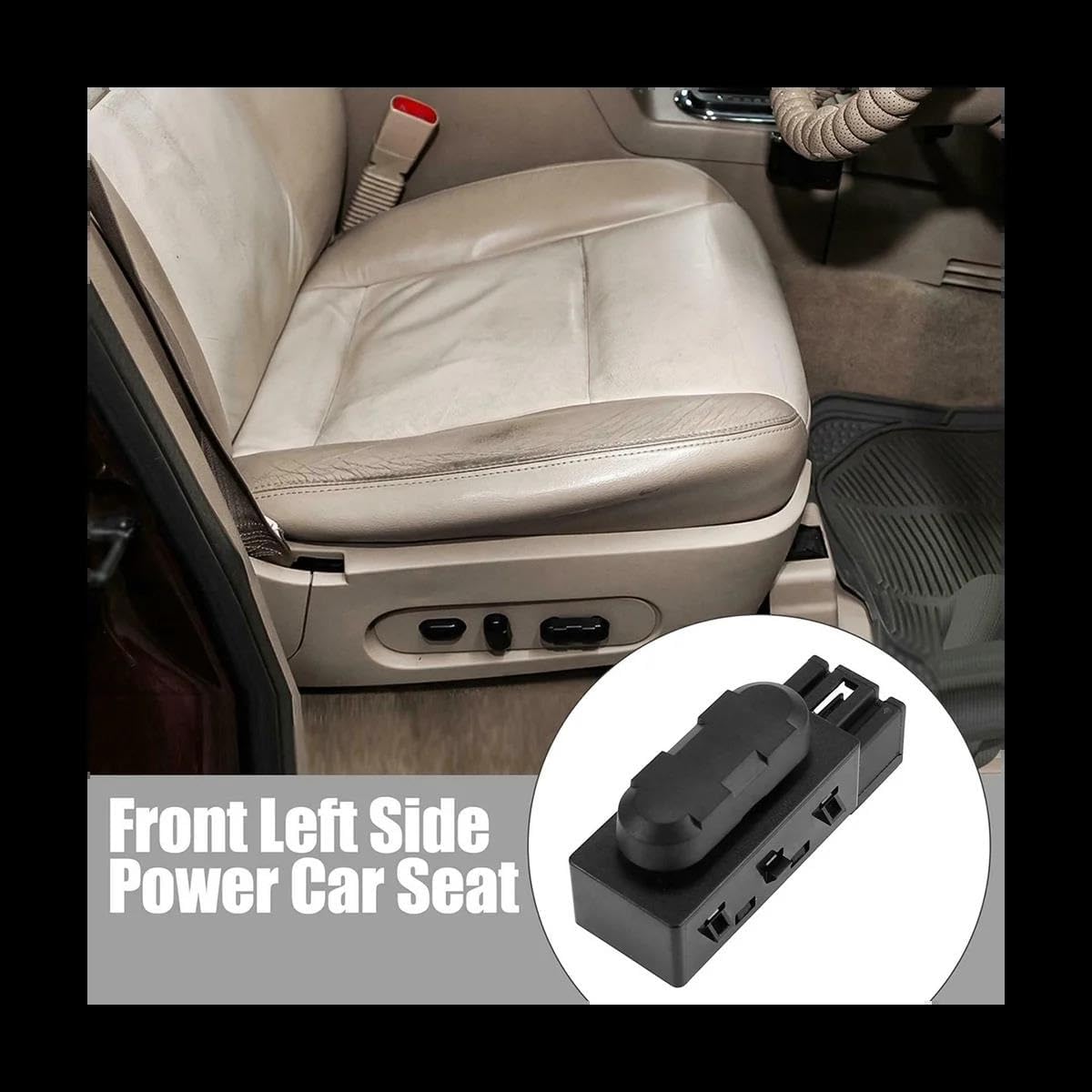 Power Seat Switch Control for Ford MKX 2007-2015 Front Left Side 5F9T-14B709-AA Fast Response Electric Seat Switch Button Replacement