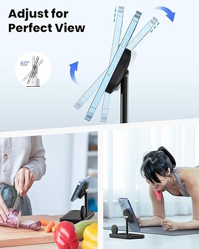 Miniatura 2 de JoyGeek Soporte de cargador 3 en 1 para Magsafe estación de carga magnética para iPhone 15141312 Pro MaxPlusMini - Base inalámbrica Mag-Safe para