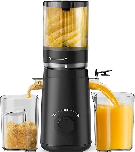 Juicer Machines, TUUMIIST Cold Press Juicer with 5.3" Extra Large