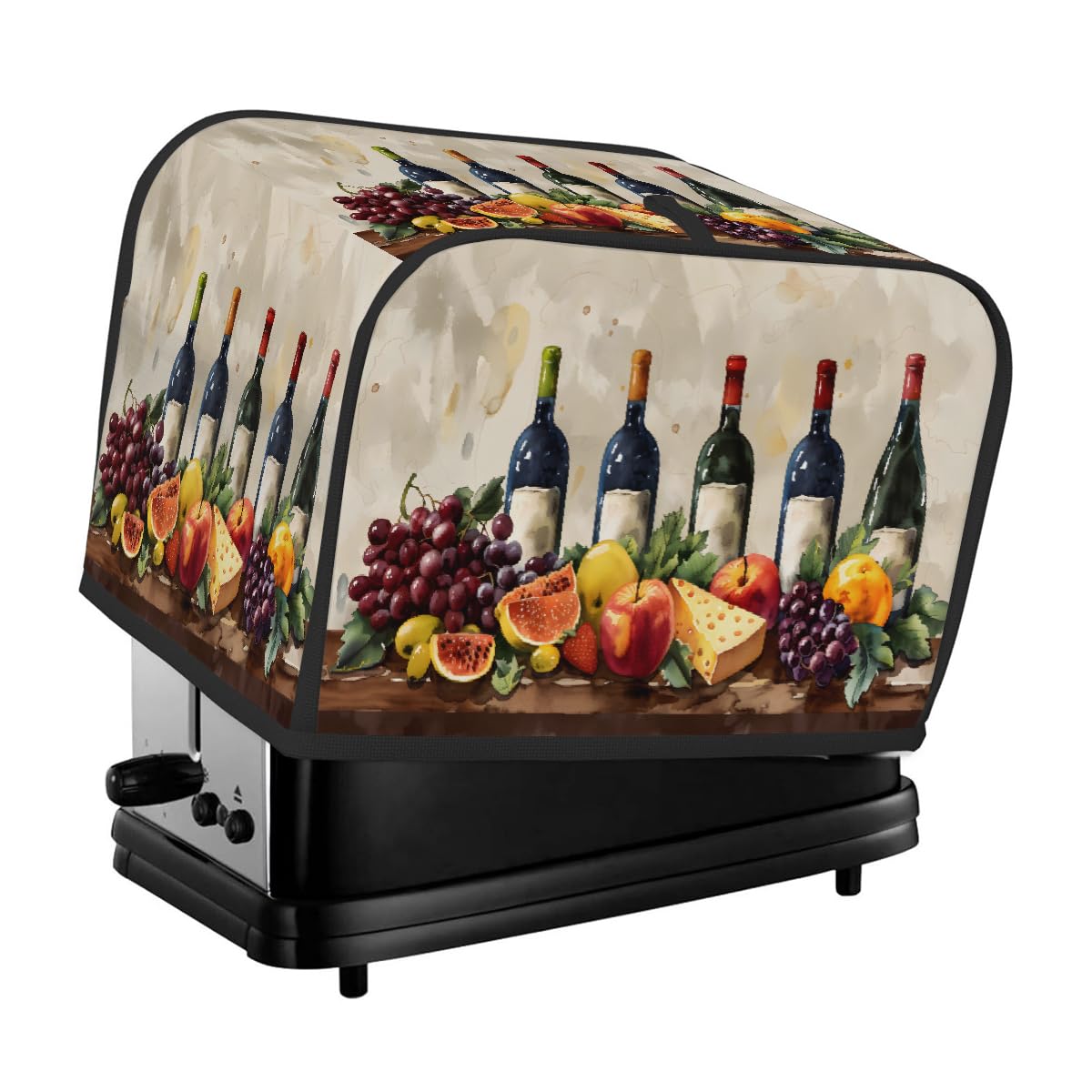 FengQuGou Fruit Wine Watercolor Toaster Cover