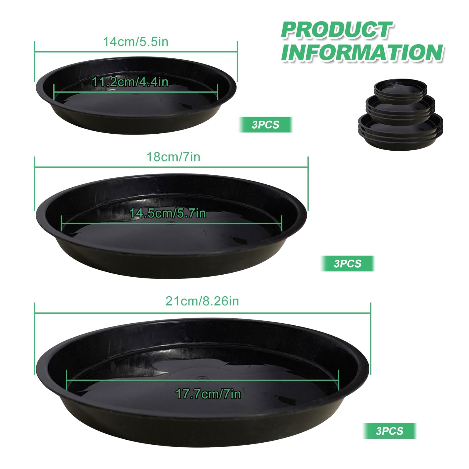 Soucoupes Pour Pots De Fleurs / Accessoires De