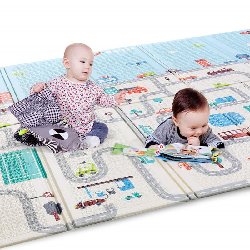Skylofts Waterproof Double Side Playmat for Babies Crawling Mat for Kids Picnic Baby Mat/Playmat for Kids (Large Size Random Print) with Zip Bag (120 cm x 180cm) (150cm*200cm XPE) - Image 4 thumbnail