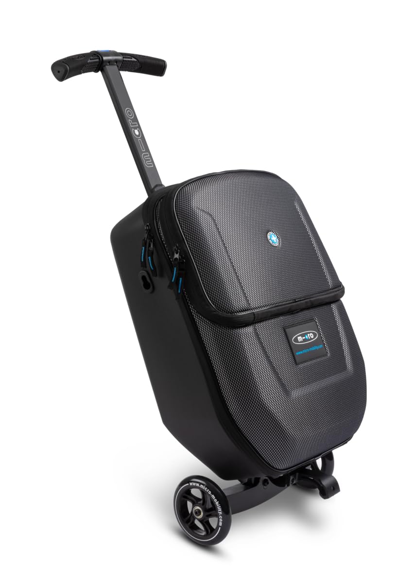 Micro® | Luggage 4.0 Maleta Patinete para jóvenes y Adultos | Equipaje de Mano | Capacidad 33L | Altura Ajustable | Plataforma Antideslizante de Aluminio | Viaje de Negocios, Aeropuertos