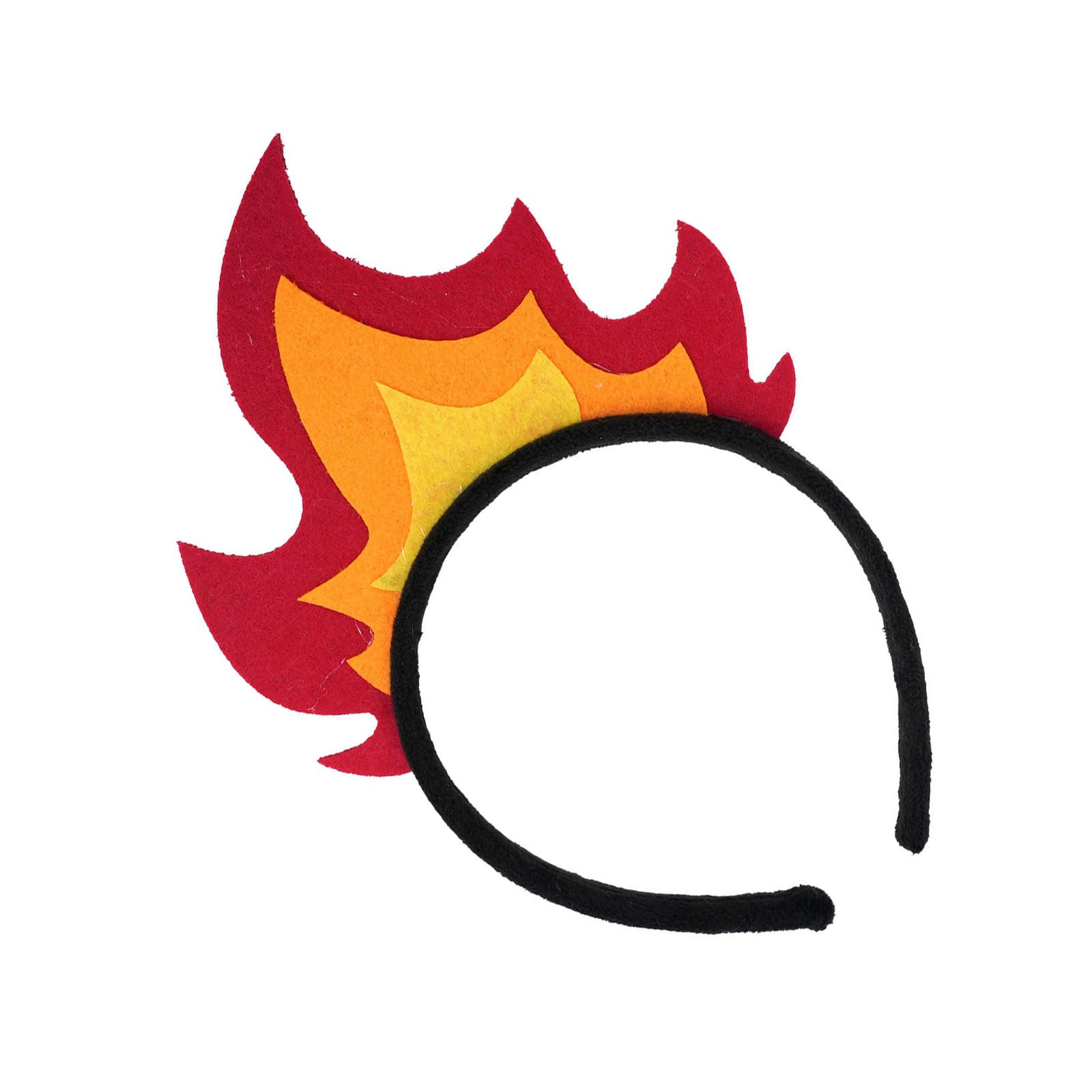 Yanwuwa Unisex Type 2 Punk Flame Headbands Artistic Holiday Hair Hoop Headwear For Role Play Holiday Headwear Accessory Formal Event Hair Crowns