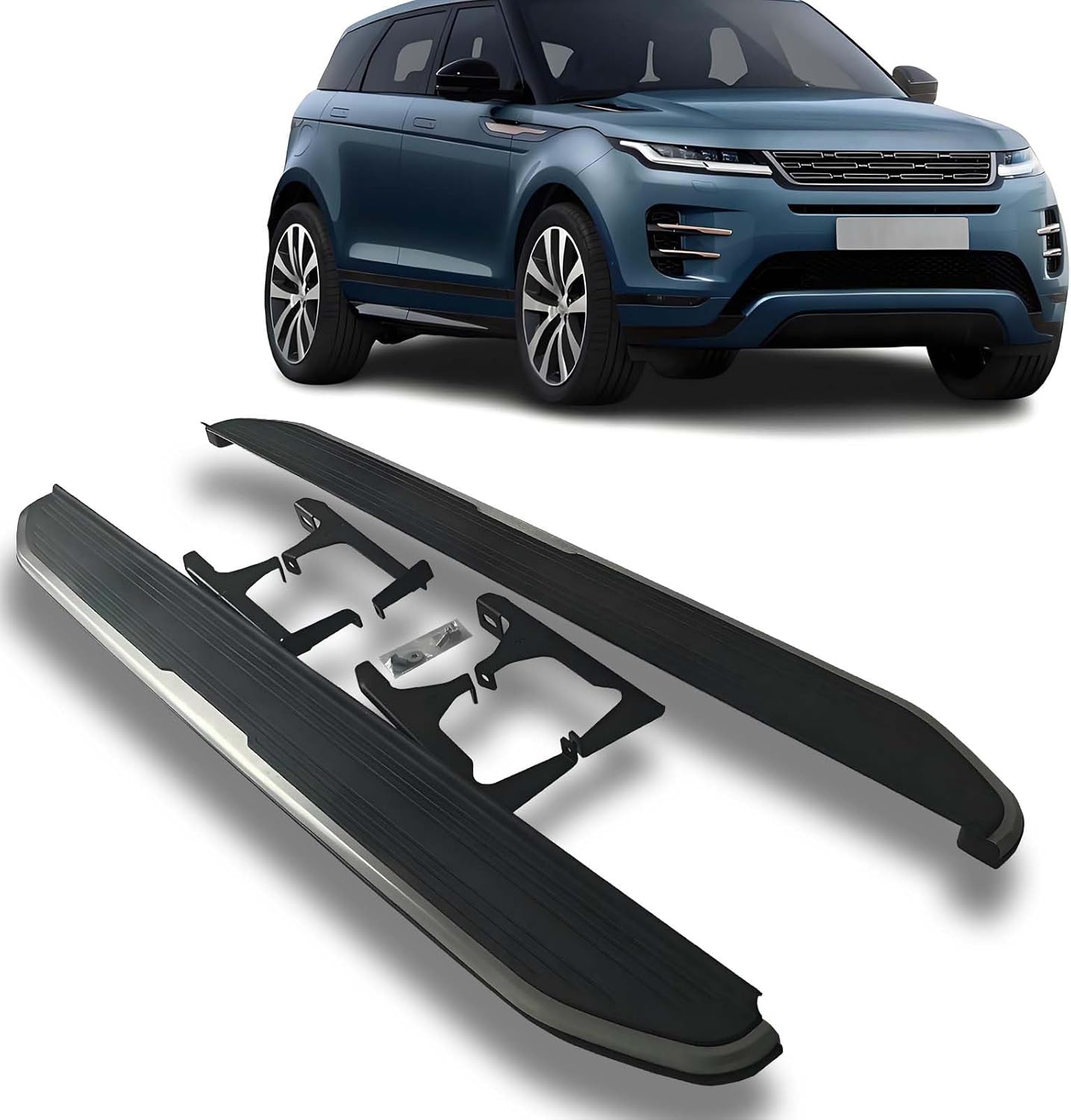 Side Step Running Boards Compatible with 2017-2025 Land Rover Range Rover Velar Aluminum Side Step Nerf Bar