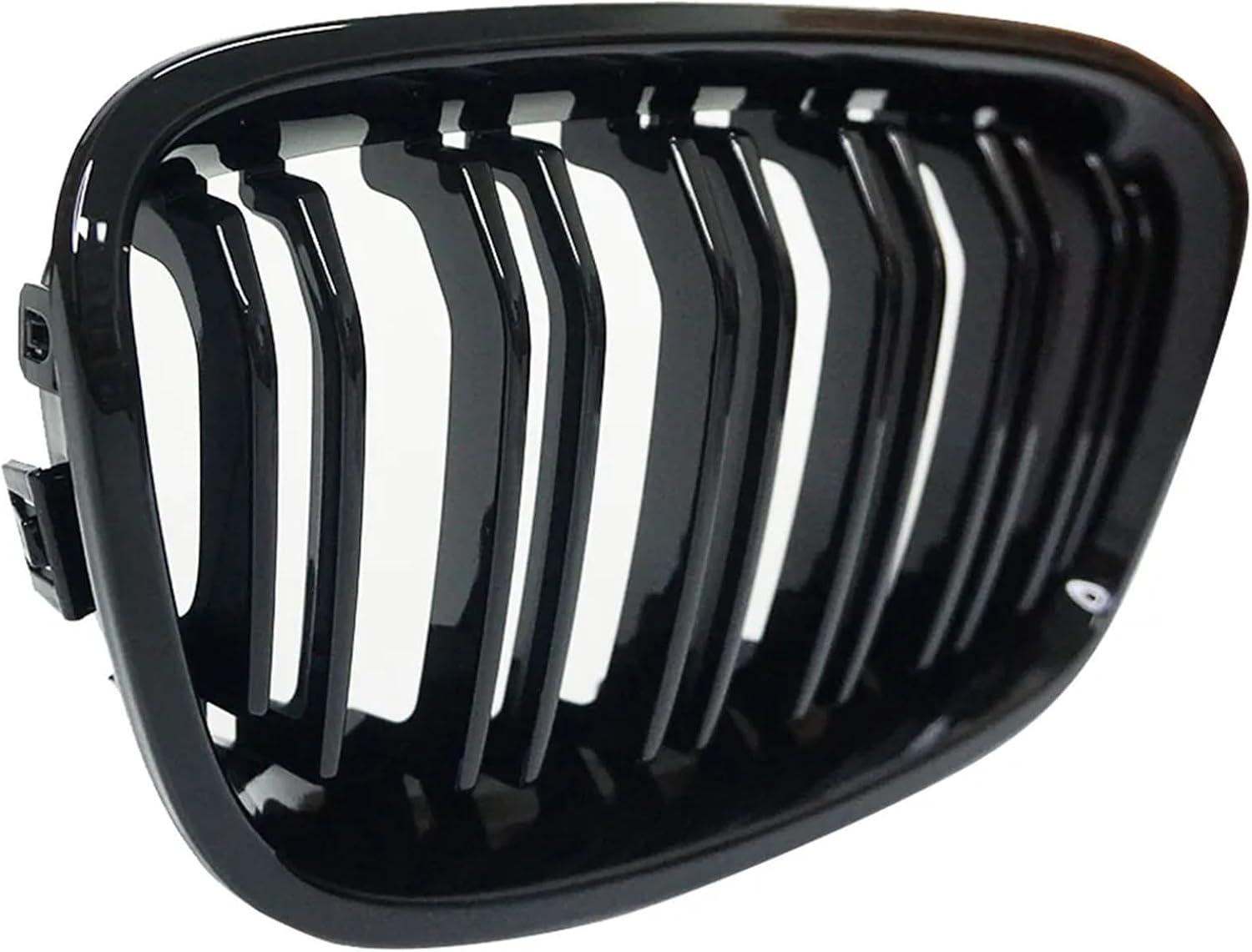 Front Kidney Grille Compatible with BMW 1 Series F20 F21 2011 2012 2013 2014 Double Slat Line Gloss Matte Black Racing Grill(Matte Black)
